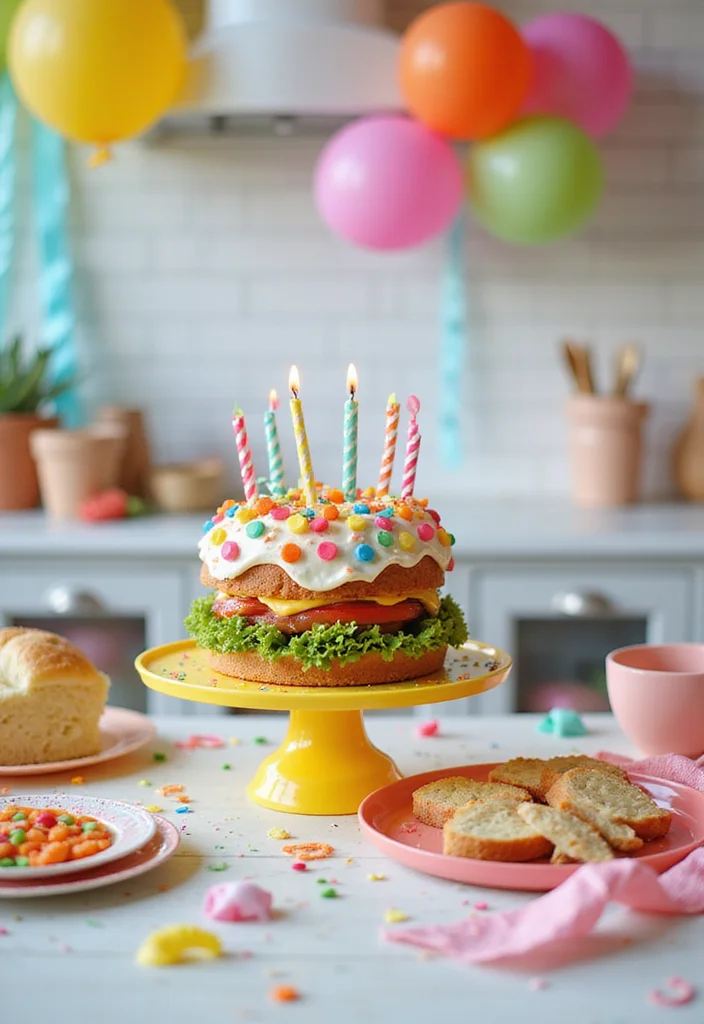 15 Creative Ways to Style Your Lunch Cake for Instagram-Worthy Kitchen Decor! - 9. Whimsical Wonderland
