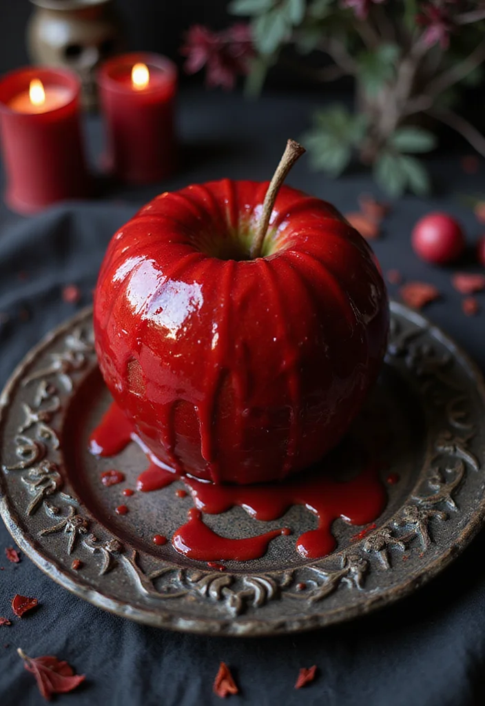 15 Hauntingly Delicious Scary Cake Ideas That Will Terrify Your Taste Buds! - 7. Poison Apple Cake