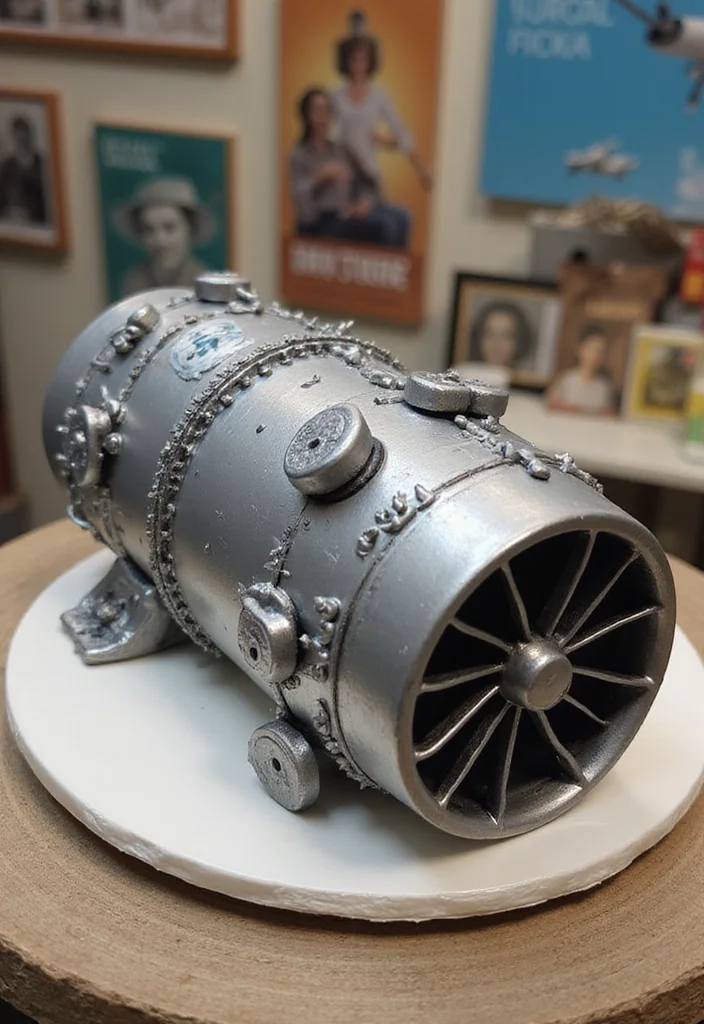 15 Mind-Blowing Aviation Cake Ideas That Will Take Your Parties to New Heights! - 13. Jet Engine Cake