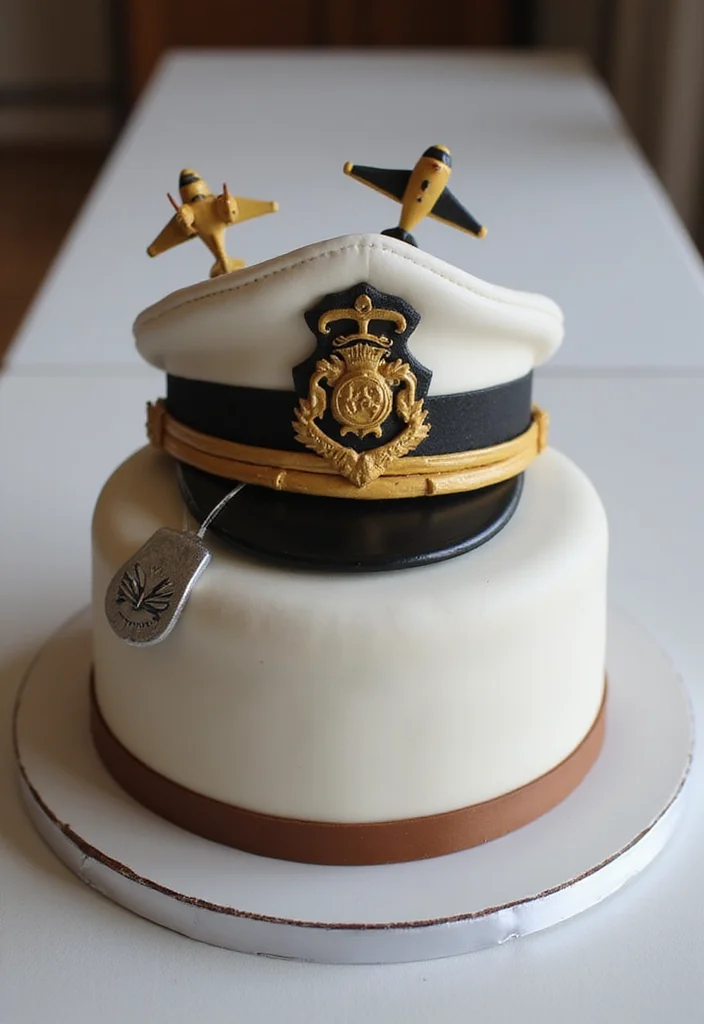 15 Mind-Blowing Aviation Cake Ideas That Will Take Your Parties to New Heights! - 2. Pilot's Hat Cake