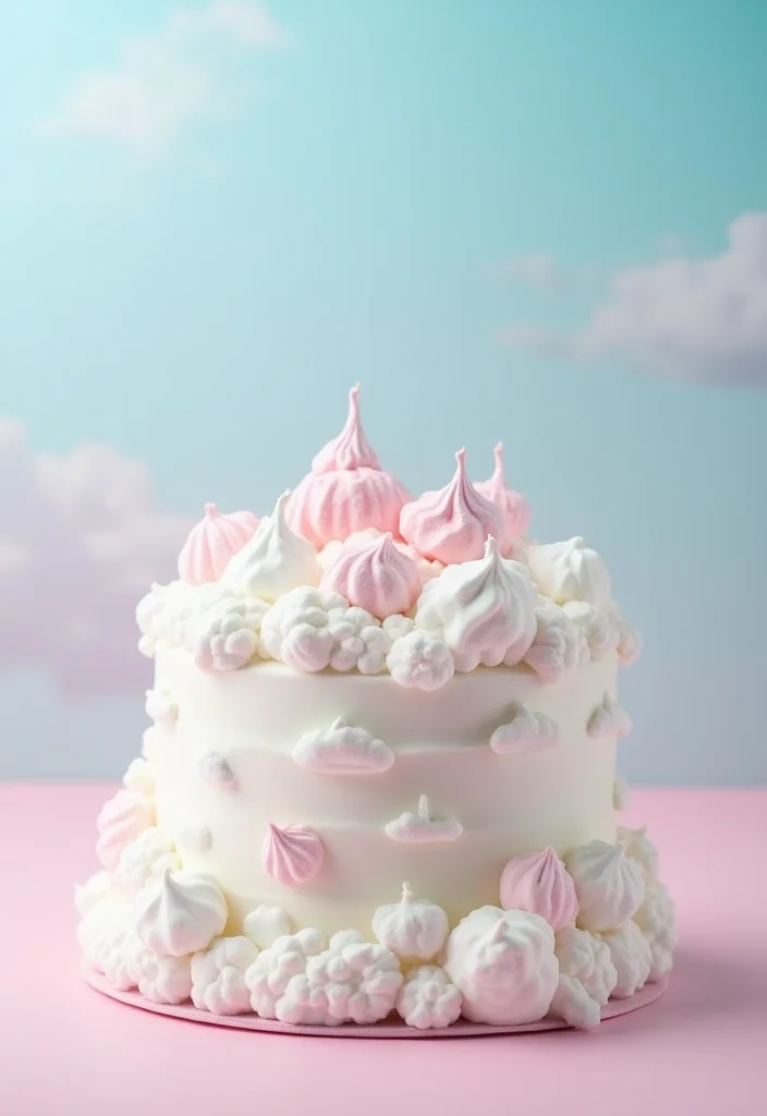 15 Mind-Blowing Aviation Cake Ideas That Will Take Your Parties to New Heights! - 3. Cloud Cake