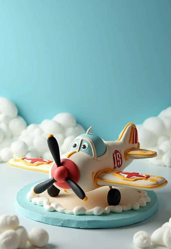 15 Mind-Blowing Aviation Cake Ideas That Will Take Your Parties to New Heights! - 5. Vintage Aircraft Cake
