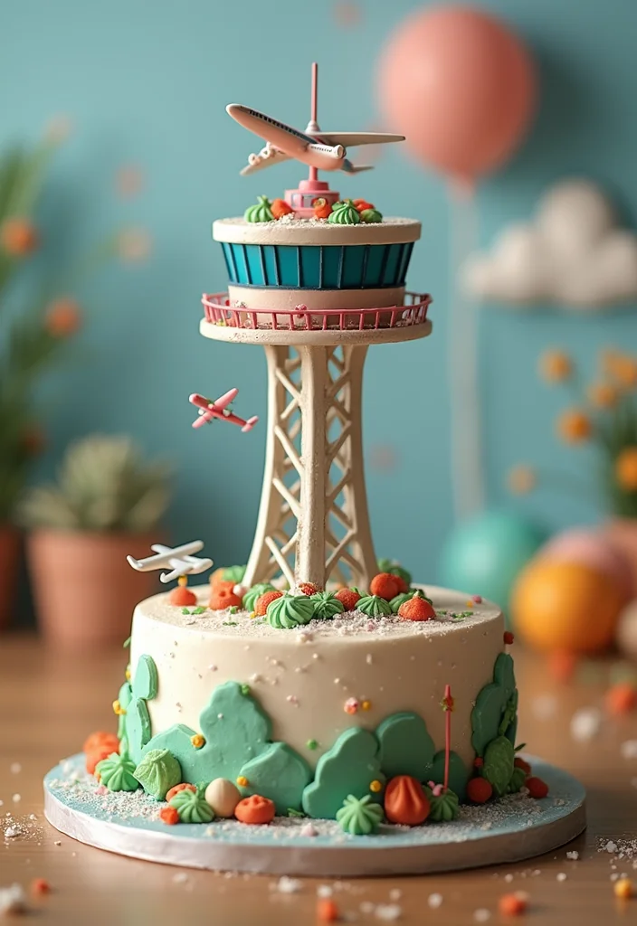 15 Mind-Blowing Aviation Cake Ideas That Will Take Your Parties to New Heights! - 6. Air Traffic Controller Cake