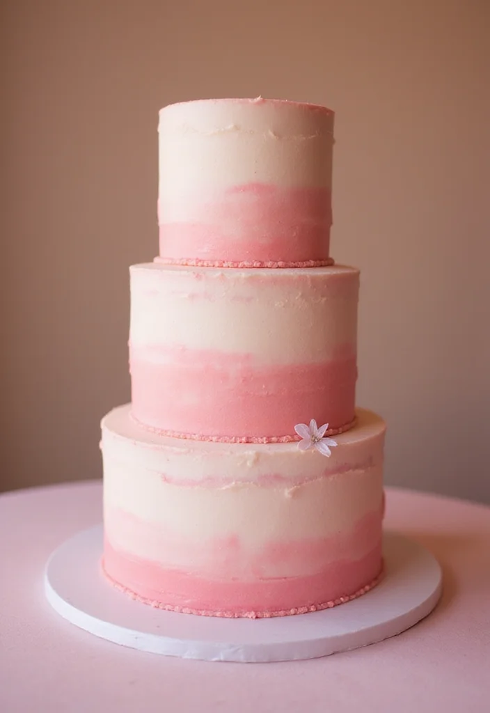 16 Elegant Modern Wedding Cakes That Will Inspire Your Big Day (You’ll Love #3!) - 5. Ombre Delight