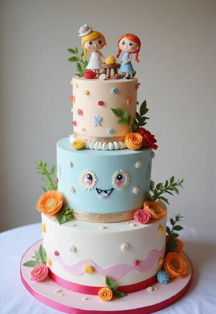 16 Elegant Modern Wedding Cakes That Will Inspire Your Big Day (You’ll Love #3!) - 7. Whimsical Designs