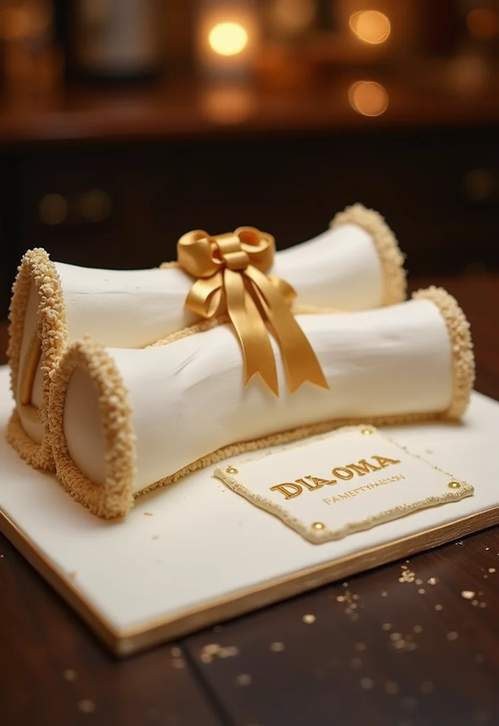 16 Funny Graduation Cakes That Will Make Everyone Laugh! - 2. The Diploma Delight