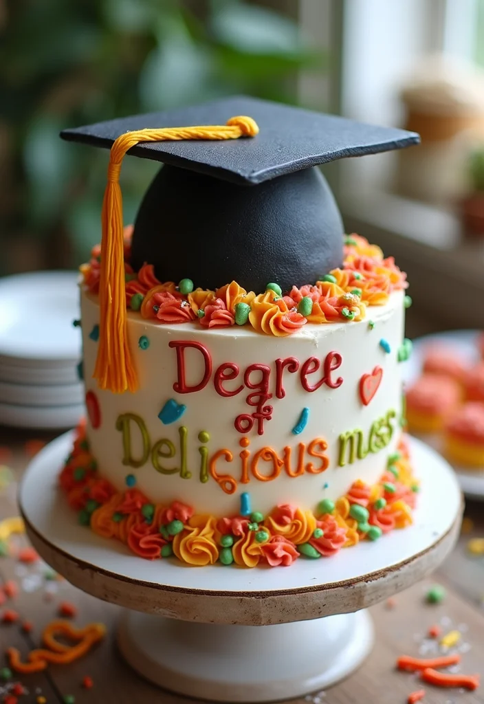 16 Funny Graduation Cakes That Will Make Everyone Laugh! - 4. The ‘Degree of Deliciousness’ Cake