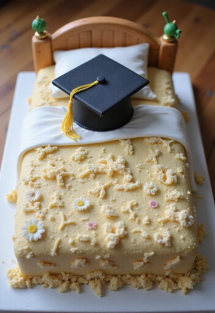 16 Funny Graduation Cakes That Will Make Everyone Laugh! - 5. The 'Snooze and You Lose' Cake