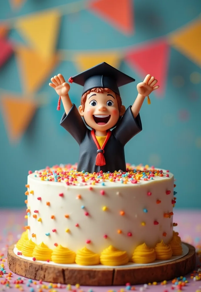 16 Funny Graduation Cakes That Will Make Everyone Laugh! - 7. The 'Oh My Gosh, I'm Done!' Cake
