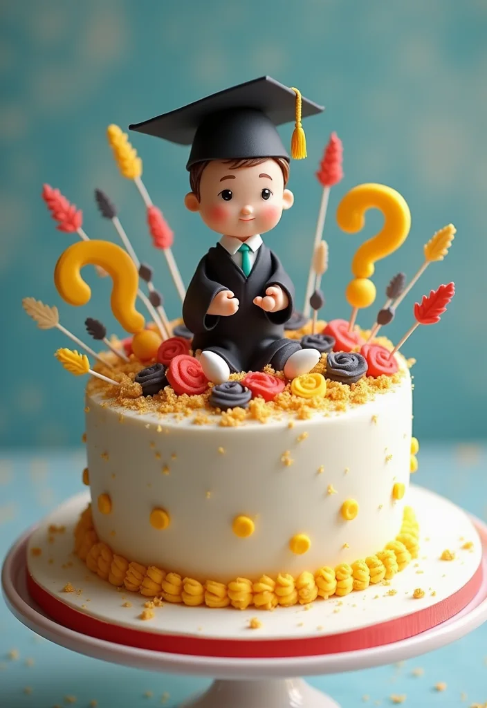 16 Funny Graduation Cakes That Will Make Everyone Laugh! - 8. The 'What Now?' Cake
