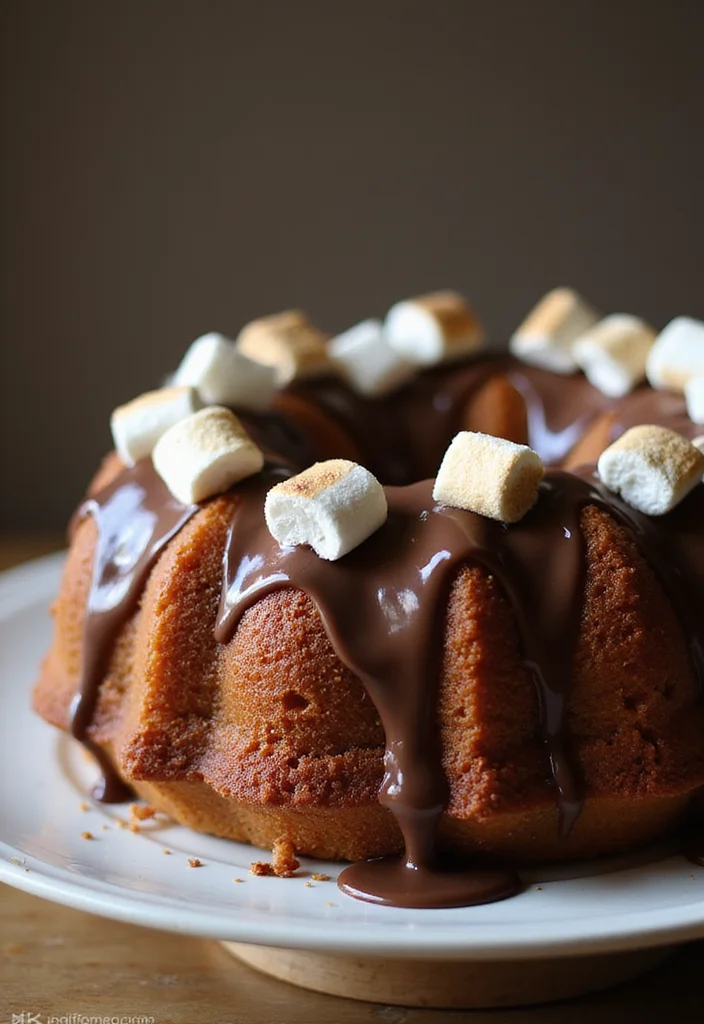 17 Crowd-Pleasing Bundt Cake Recipes That Will Wow Your Party Guests! - 11. S'mores Bundt Cake