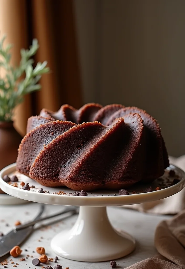 17 Crowd-Pleasing Bundt Cake Recipes That Will Wow Your Party Guests! - 2. Chocolate Chocolate Chip Bundt Cake