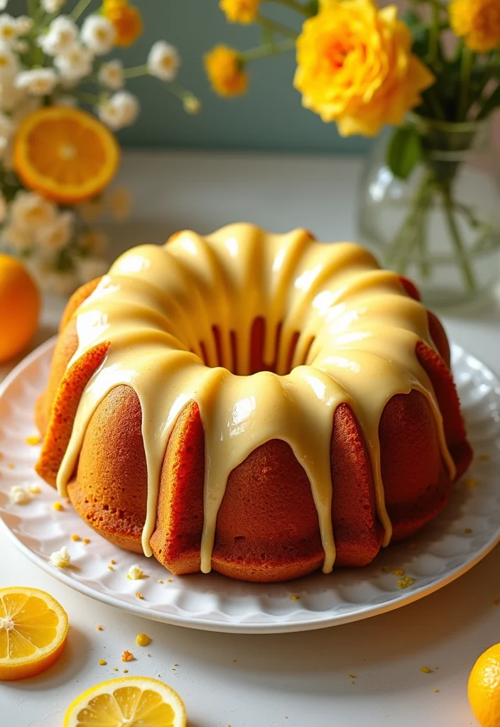 17 Crowd-Pleasing Bundt Cake Recipes That Will Wow Your Party Guests! - 3. Lemon Poppy Seed Bundt Cake
