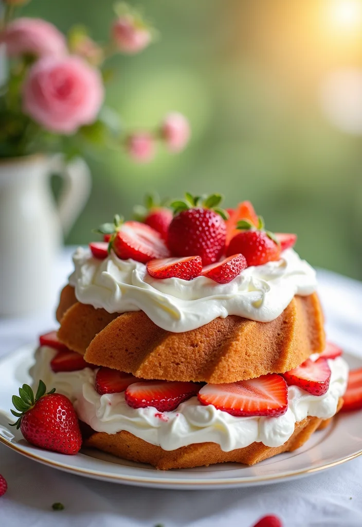 17 Crowd-Pleasing Bundt Cake Recipes That Will Wow Your Party Guests! - 8. Strawberry Shortcake Bundt Cake