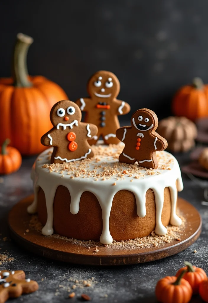 17 Spooky Flavors for Halloween Cake Decorating That Will Thrill Your Taste Buds! - 10. Gloomy Gingerbread