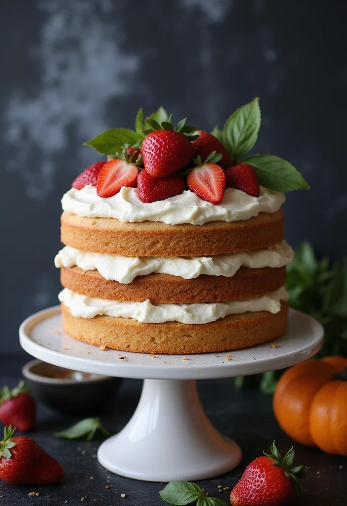 17 Spooky Flavors for Halloween Cake Decorating That Will Thrill Your Taste Buds! - 13. Sinful Strawberry Basil