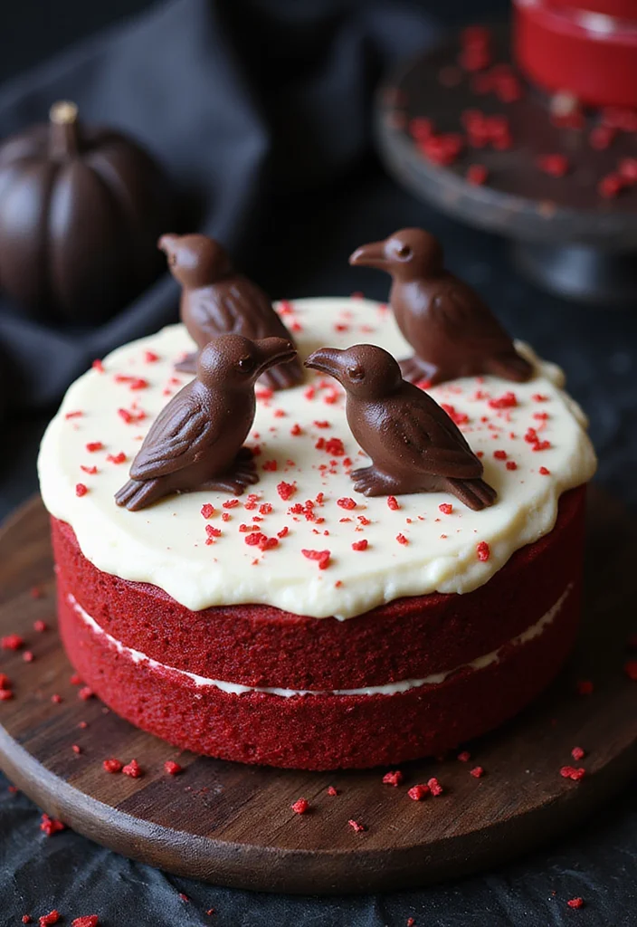 17 Spooky Flavors for Halloween Cake Decorating That Will Thrill Your Taste Buds! - 15. Ravenous Red Velvet