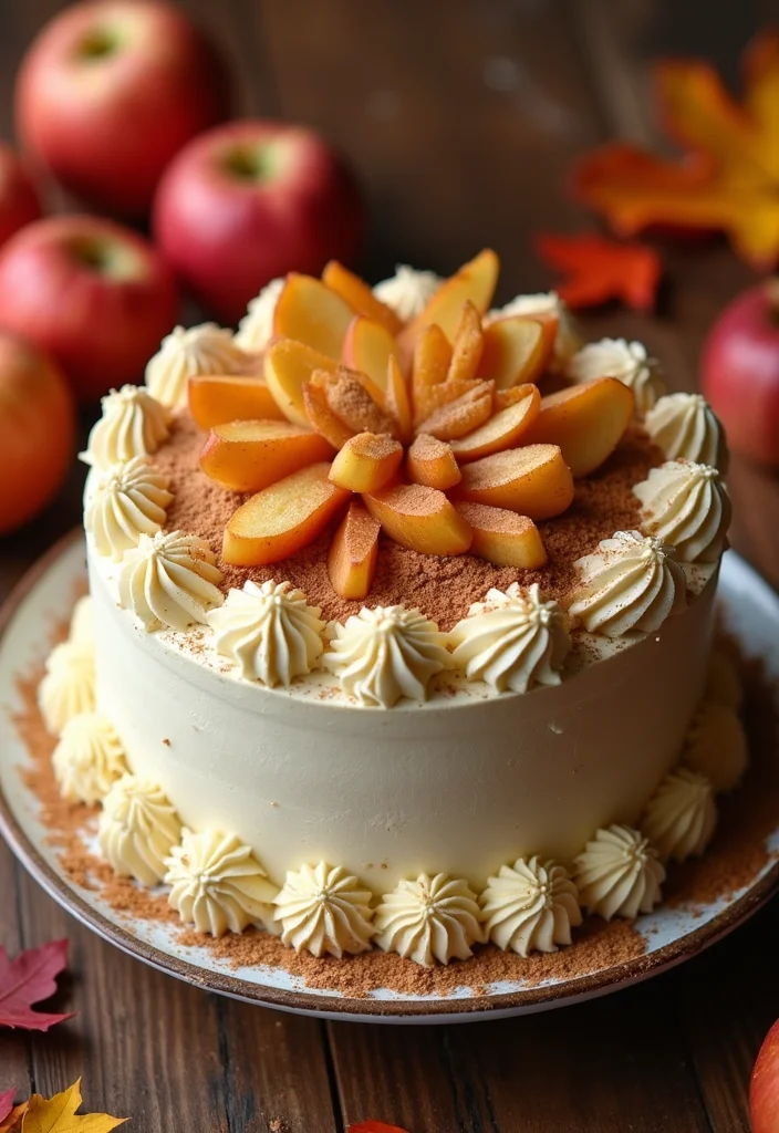 17 Spooky Flavors for Halloween Cake Decorating That Will Thrill Your Taste Buds! - 16. Sinister Spiced Apple