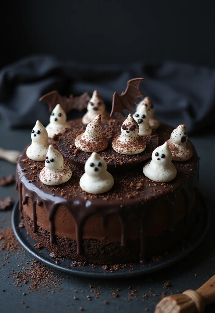 17 Spooky Flavors for Halloween Cake Decorating That Will Thrill Your Taste Buds! - 2. Mysterious Midnight Chocolate