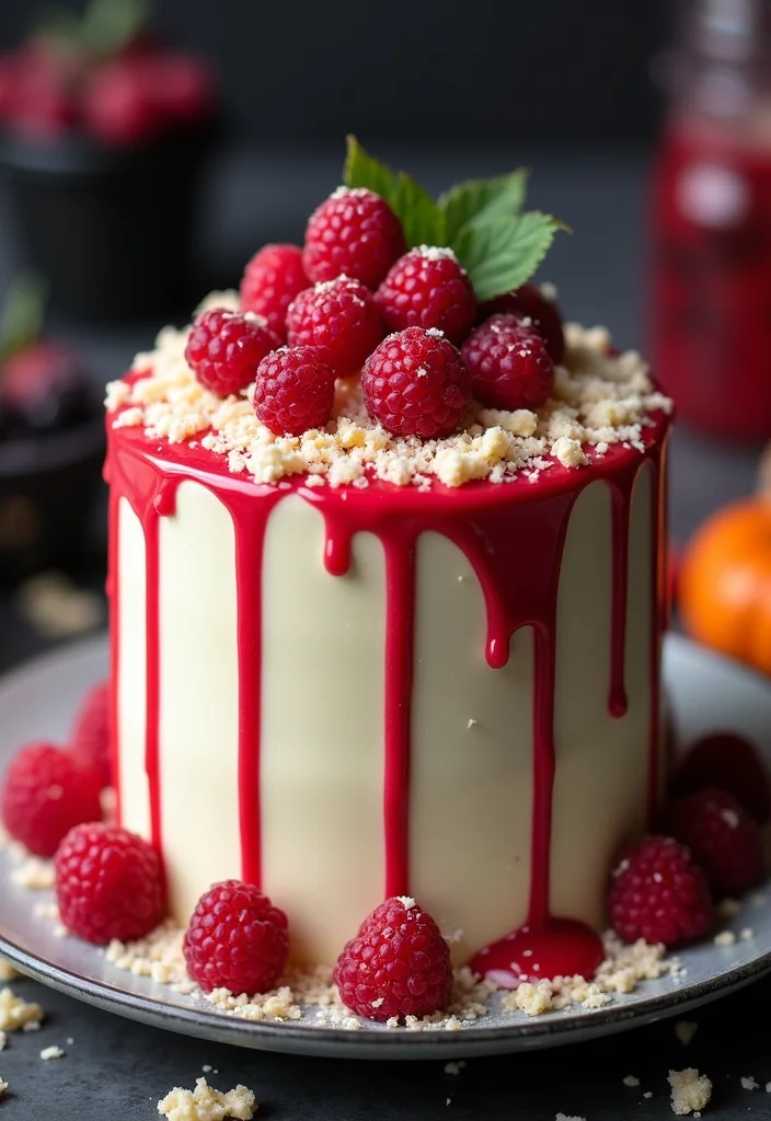 17 Spooky Flavors for Halloween Cake Decorating That Will Thrill Your Taste Buds! - 4. Wicked White Chocolate Raspberry