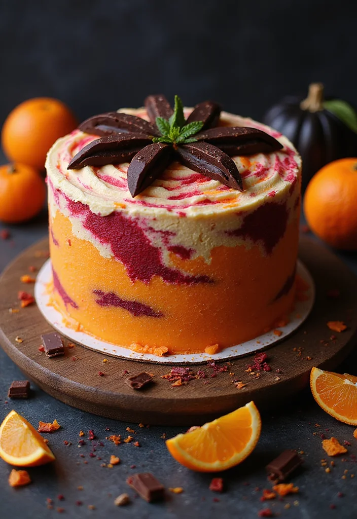 17 Spooky Flavors for Halloween Cake Decorating That Will Thrill Your Taste Buds! - 5. Blood Orange Delight