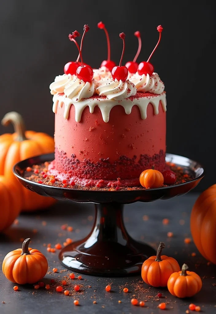 17 Spooky Flavors for Halloween Cake Decorating That Will Thrill Your Taste Buds! - 8. Chilling Cherry Cola