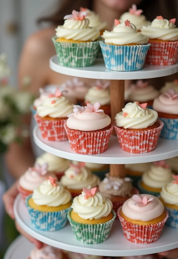 18 Stunning Gingham Cake Ideas for Your Dream Wedding (Wait Until You See #9!) - 6. Mini Gingham Cupcakes