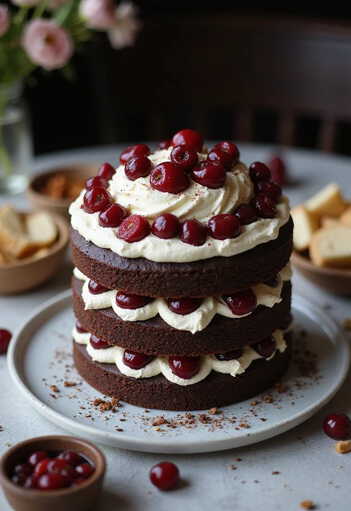 18 Themed 21st Birthday Cake Ideas That Will Make Your Celebration Unforgettable! - 11. Classic Black Forest Cake