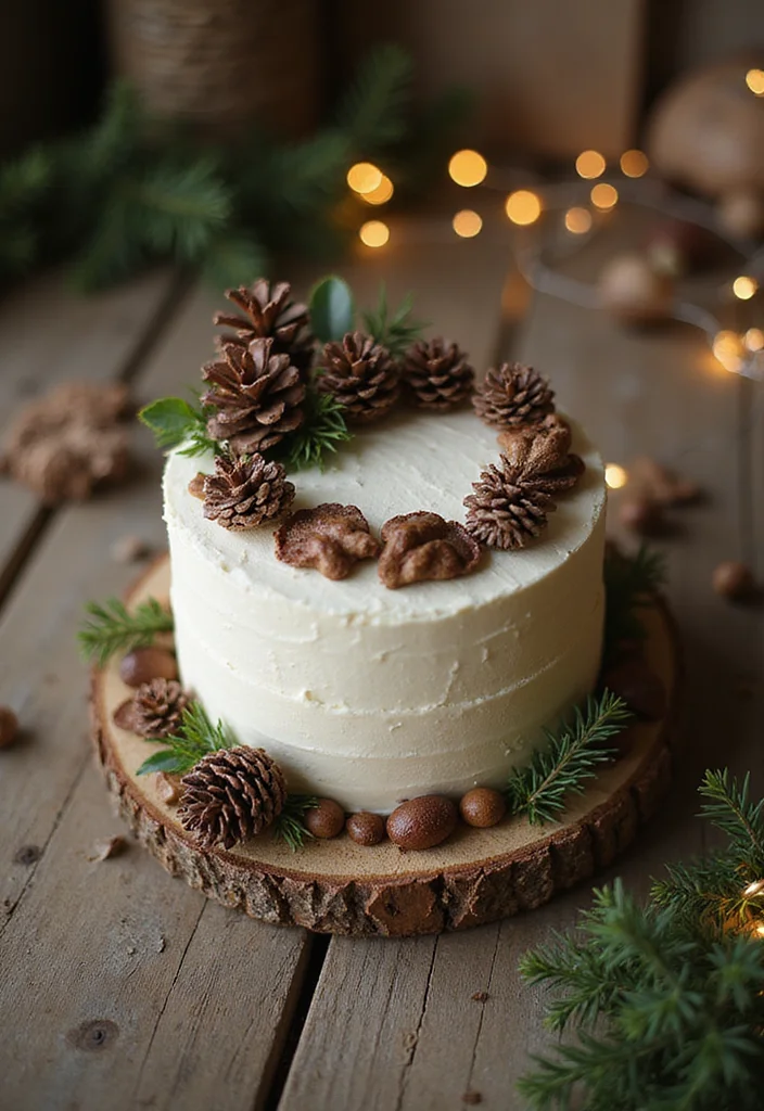 18 Themed 21st Birthday Cake Ideas That Will Make Your Celebration Unforgettable! - 3. Rustic Woodland Cake