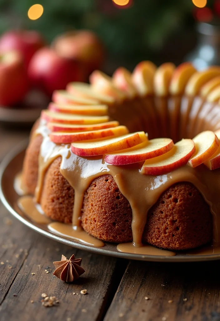 19 Tasty Christmas Birthday Cakes for a Festive Celebration! - 10. Nutmeg Spiced Apple Cake