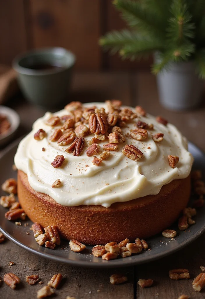 19 Tasty Christmas Birthday Cakes for a Festive Celebration! - 13. Maple Pecan Cake