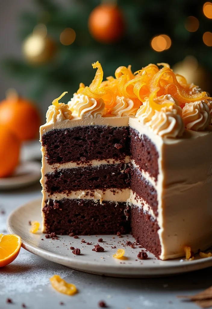 19 Tasty Christmas Birthday Cakes for a Festive Celebration! - 15. Chocolate Orange Cake
