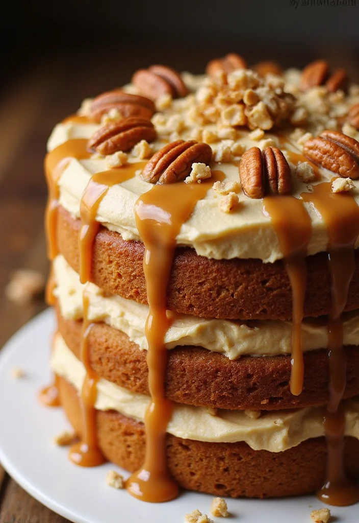 19 Tasty Christmas Birthday Cakes for a Festive Celebration! - 18. Maple Caramel Cake