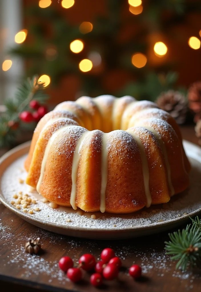 19 Tasty Christmas Birthday Cakes for a Festive Celebration! - 3. Eggnog Bundt Cake
