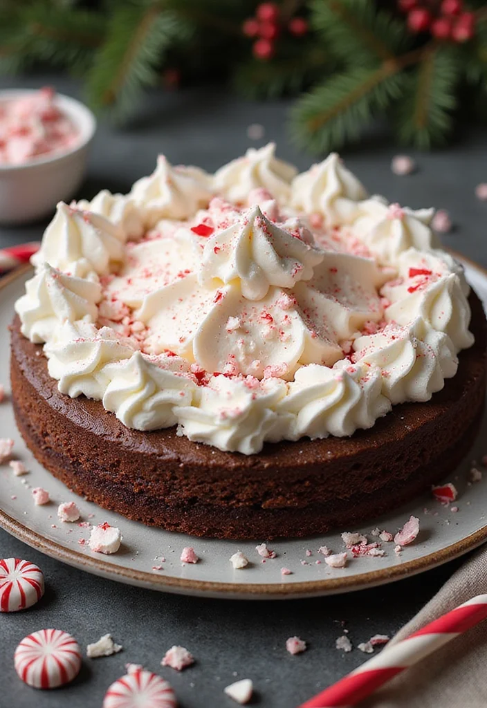 19 Tasty Christmas Birthday Cakes for a Festive Celebration! - 6. Chocolate Peppermint Cheesecake