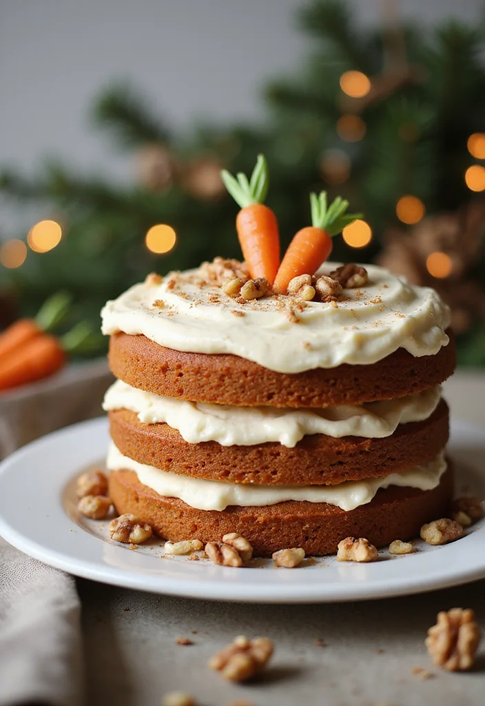 19 Tasty Christmas Birthday Cakes for a Festive Celebration! - 7. Spiced Carrot Cake