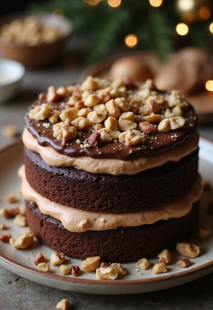 19 Tasty Christmas Birthday Cakes for a Festive Celebration! - 9. Chocolate Hazelnut Cake