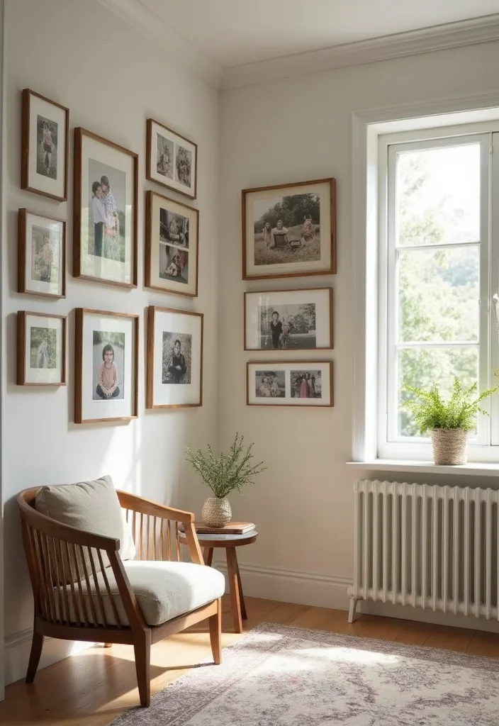 19 Unique Wall Decor Ideas That'll Make Your Home Insta-Worthy (Check Out #12!) - 1. Gallery Wall of Family Memories