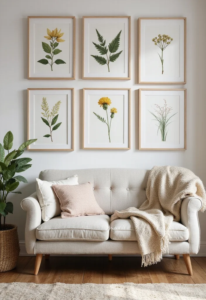 19 Unique Wall Decor Ideas That'll Make Your Home Insta-Worthy (Check Out #12!) - 10. Nature-Inspired Wall Art