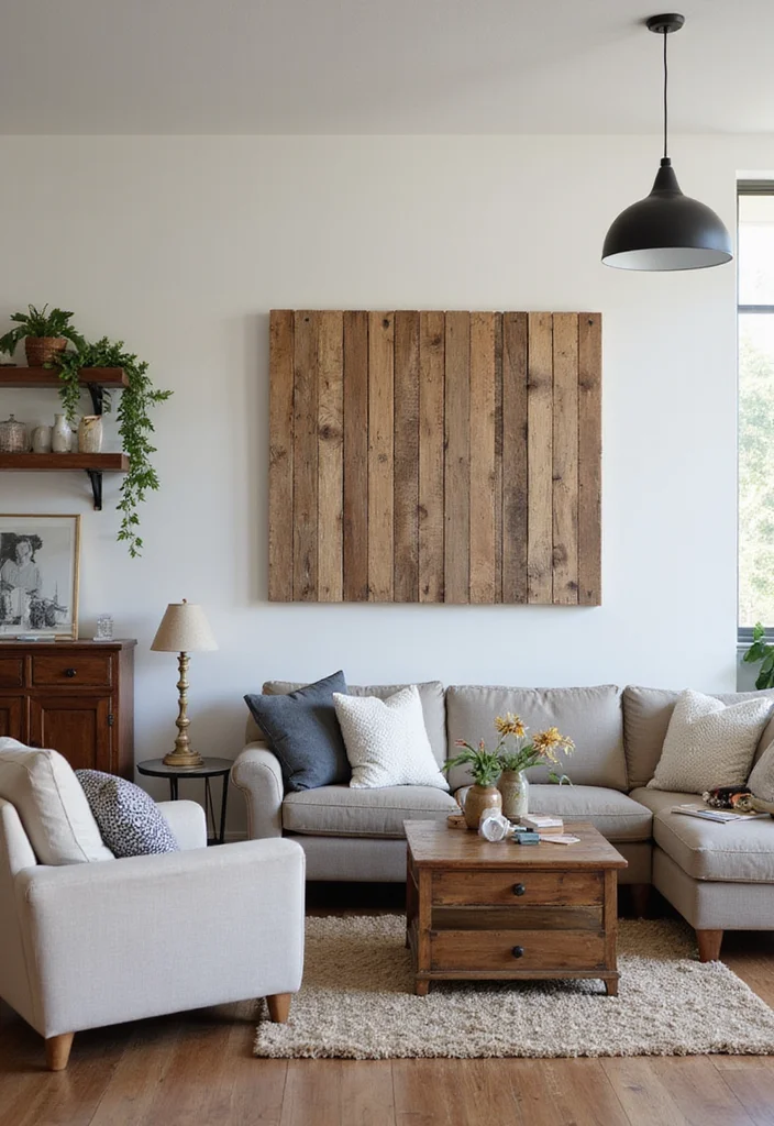 19 Unique Wall Decor Ideas That'll Make Your Home Insta-Worthy (Check Out #12!) - 13. Repurposed Wooden Pallets