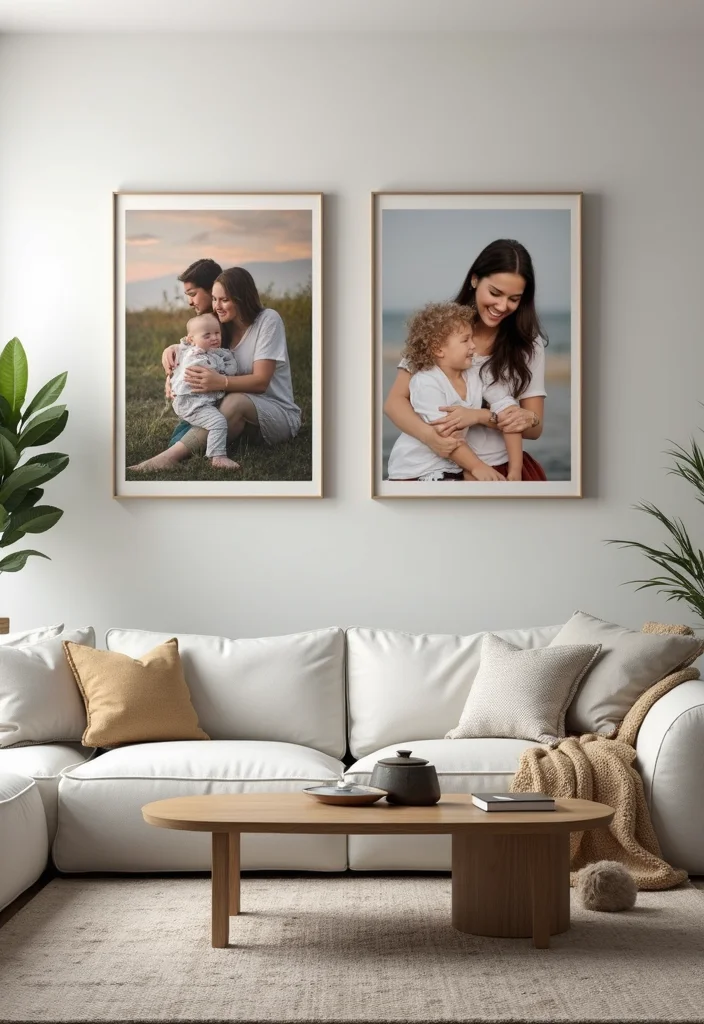 19 Unique Wall Decor Ideas That'll Make Your Home Insta-Worthy (Check Out #12!) - 19. Custom Canvas Prints