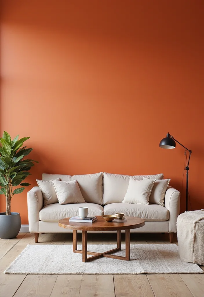 19 Unique Wall Decor Ideas That'll Make Your Home Insta-Worthy (Check Out #12!) - 2. Statement Wall with Bold Paint Colors