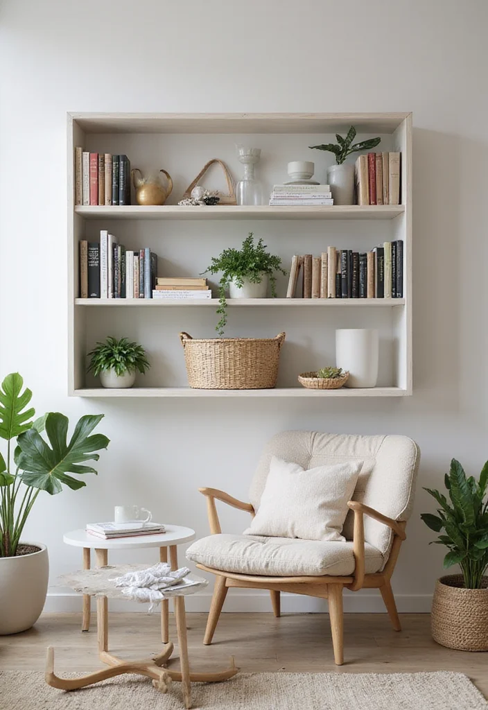 19 Unique Wall Decor Ideas That'll Make Your Home Insta-Worthy (Check Out #12!) - 4. Wall-Mounted Shelving Units