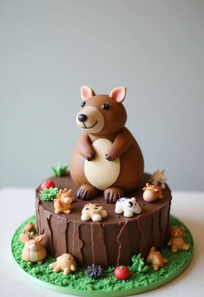 20 Creative Capybara Cake Ideas That Will Steal the Show at Your Next Party! - 6. Capybara Farm Cake