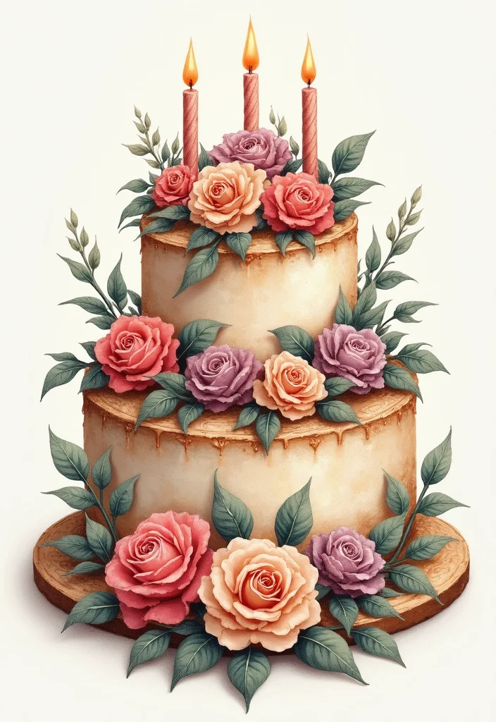 20 Delicious Birthday Cake Tattoo Ideas That Will Leave You Hungry for More! - 5. Vintage Cake