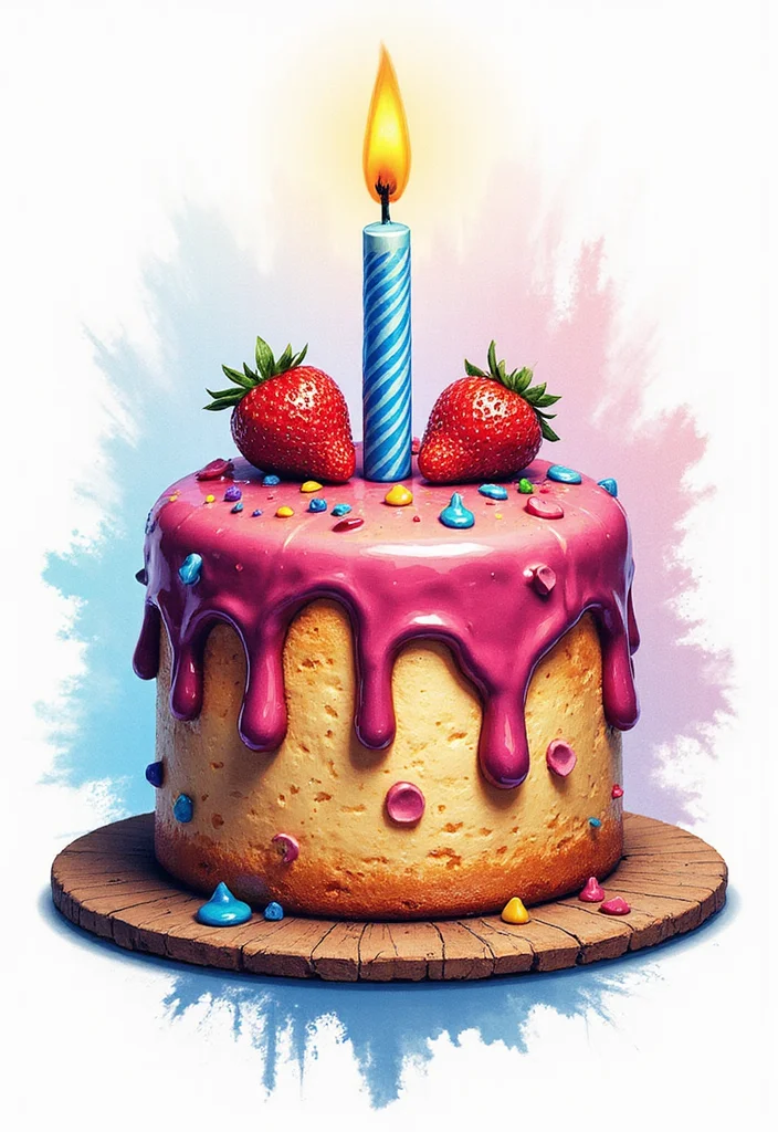 20 Delicious Birthday Cake Tattoo Ideas That Will Leave You Hungry for More! - 7. Dripping Icing Effect