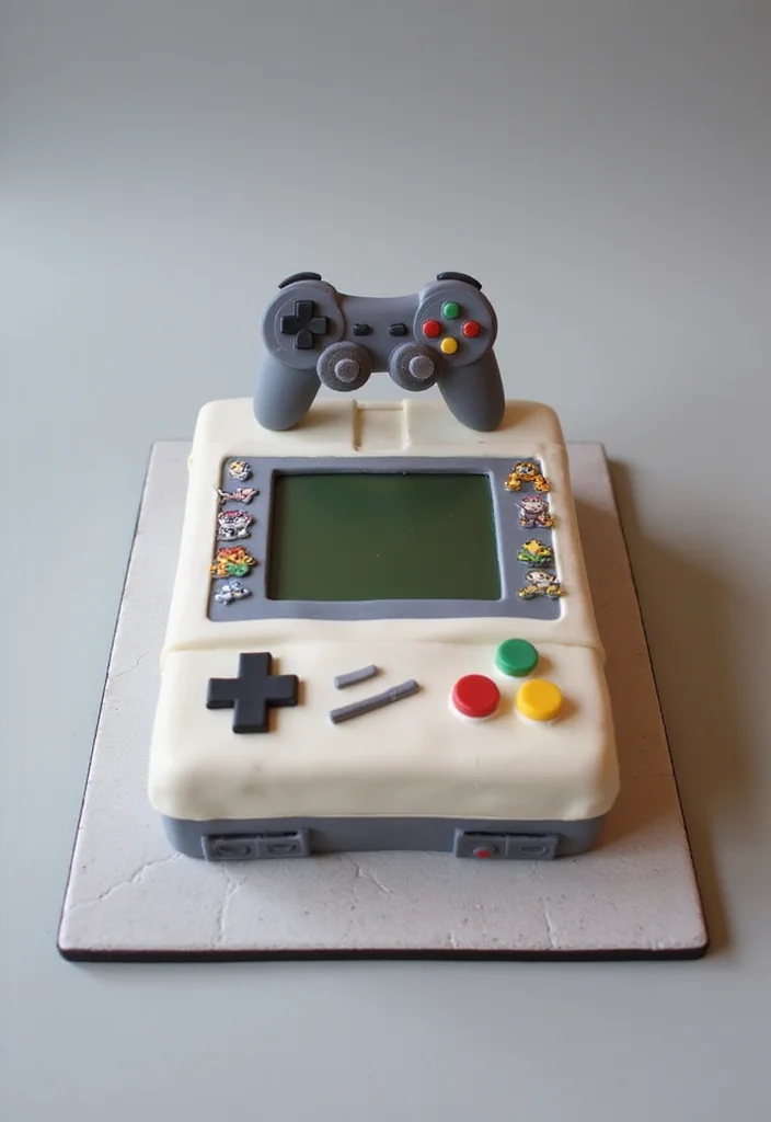 21 Epic 80s Theme Cakes That Will Take You Back in Time (Check Out #8!) - 13. Video Game Console Cake