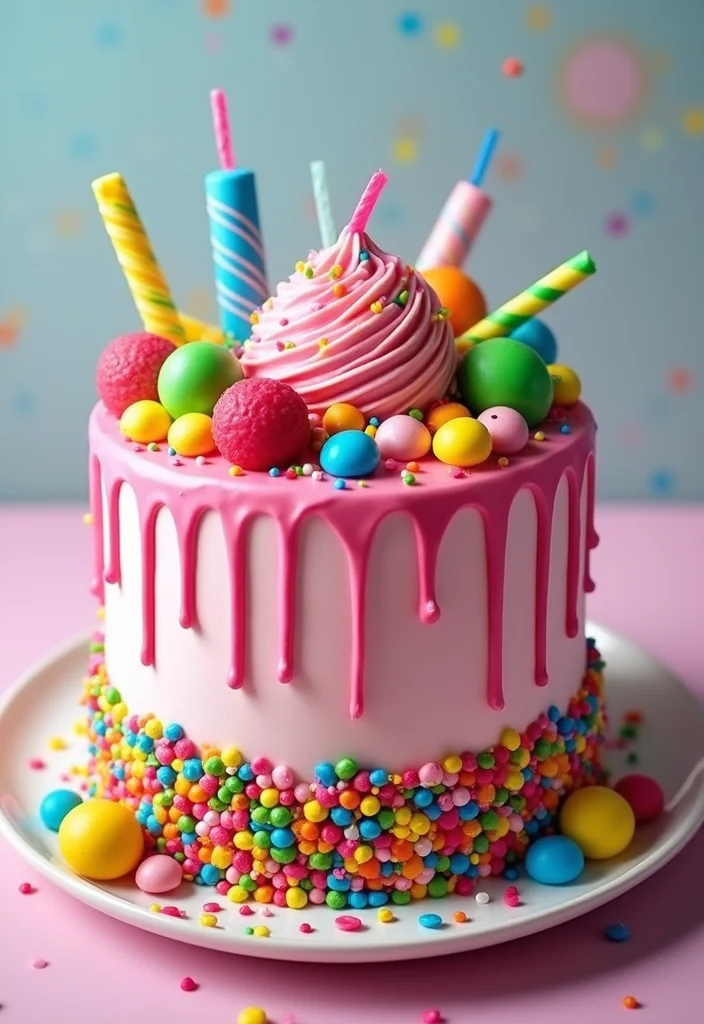 21 Epic 80s Theme Cakes That Will Take You Back in Time (Check Out #8!) - 16. Candy Land Cake