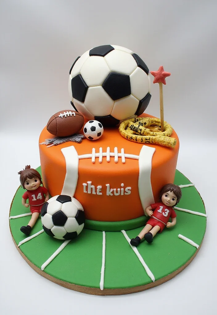 21 Epic 80s Theme Cakes That Will Take You Back in Time (Check Out #8!) - 20. 80s Sports Cake