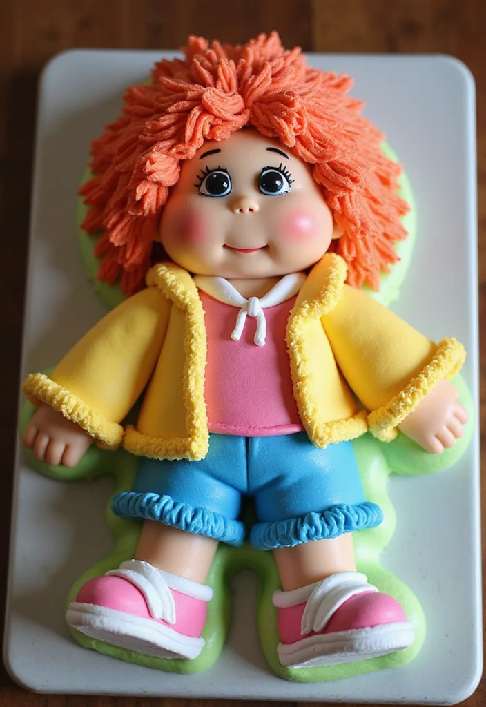 21 Epic 80s Theme Cakes That Will Take You Back in Time (Check Out #8!) - 3. Cabbage Patch Kids Cake